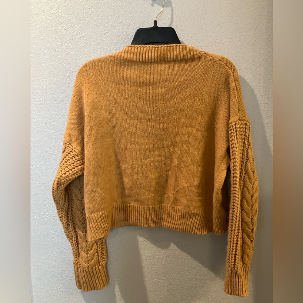 SHEIN Warm Amber Knit Sweater - Picture 2 of 4